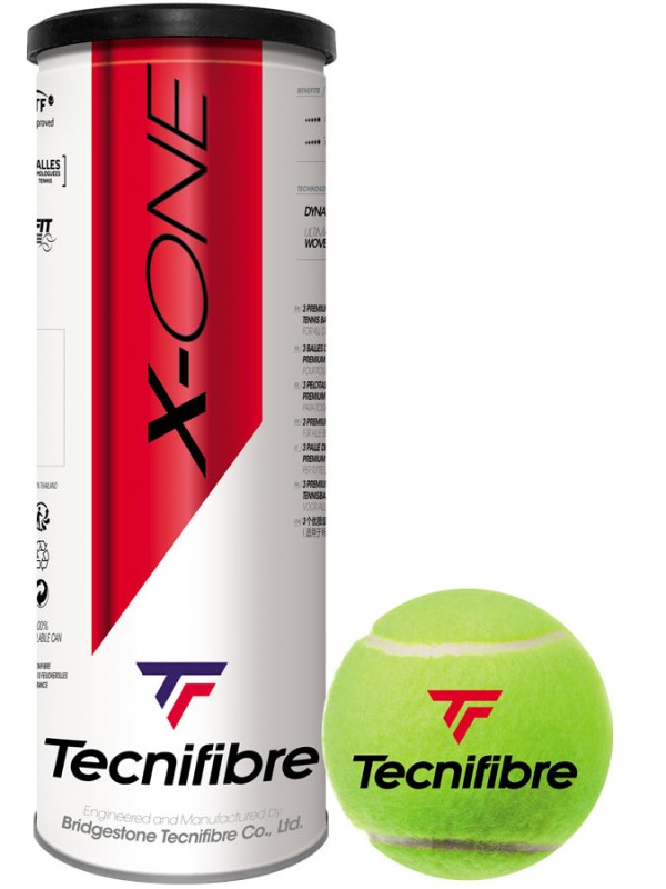 Tenis žogice Tecnifibre X-One 3 žoge