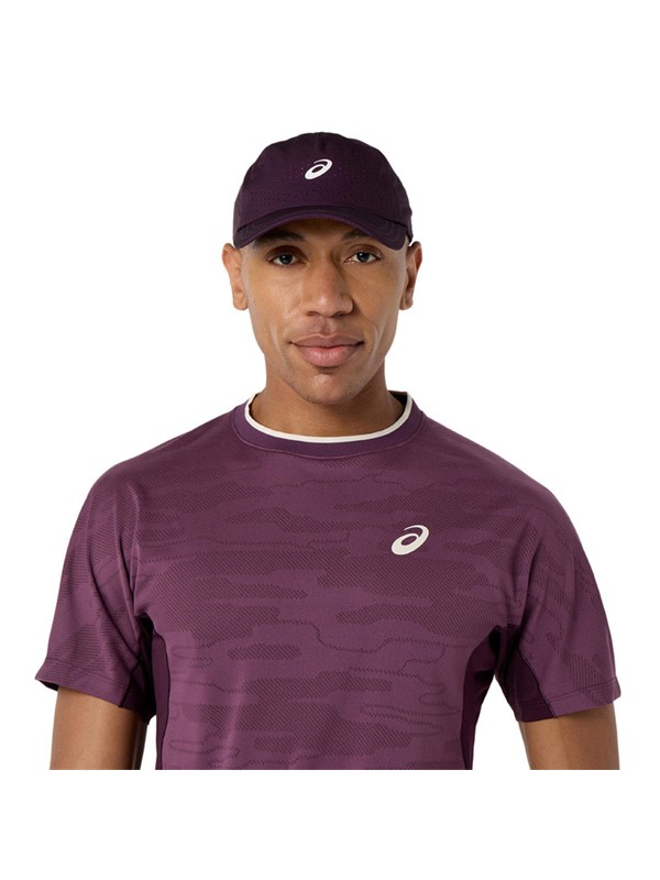 Asics moška majica Match Jacquard SS Dark Aubergine