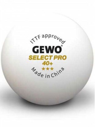 Žogice za namizni tenis GEWO Select Pro 40+ *** - 6 žogic