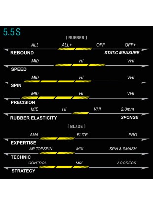Table tennis racket Xiom M5.5 S