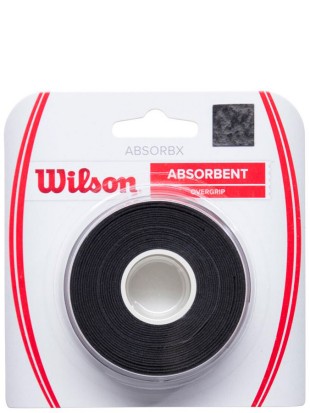 Wilson prekrivni Grip AbsorbX 3 pack - črn